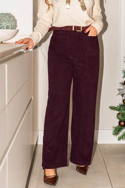 Cupshe Merlot Burgundy Pants