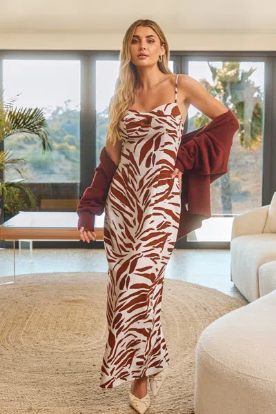 Cupshe Midnight Palette Abstract Maxi Dress