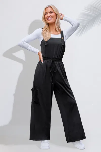 Cupshe Move Along Black Jumpsuit