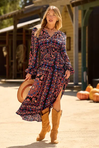 Cupshe Movie Night Floral Maxi Dress