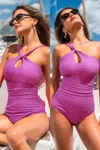 Cupshe Mystic Amethyst Purple One-piece Swimsuit In Pink
