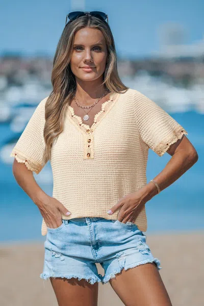 Cupshe Natural Flow Beige Top In Neutral