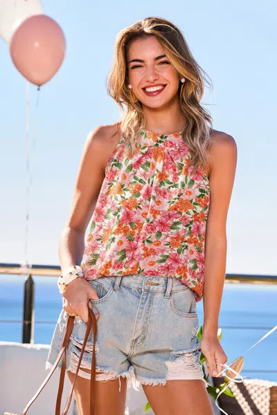 Cupshe Nature Poem Floral Top In Multi