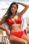 Cupshe Neon Rush Red Bikini Set In Red