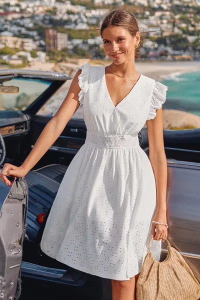 Cupshe Never Better White Midi Dress