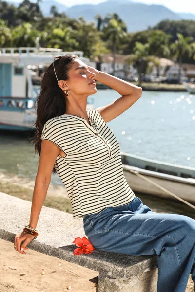 Cupshe No Drama Striped Top In Multi