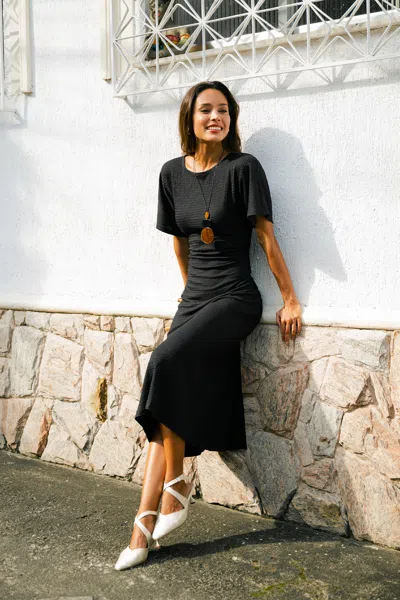 Cupshe No Loose Ends Black Maxi Dress