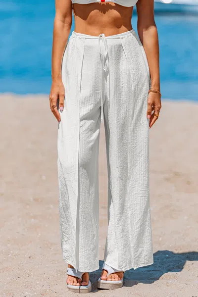 Cupshe No Shade Needed White Cover-up Pants