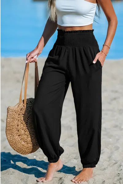Cupshe Ocean Mist Black Pants