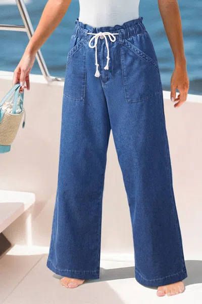 Cupshe Off The Charts Blue Jeans