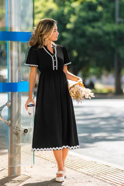 Cupshe On A High Note Black Maxi Dress