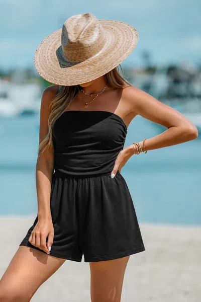 Cupshe On Purpose Black Romper