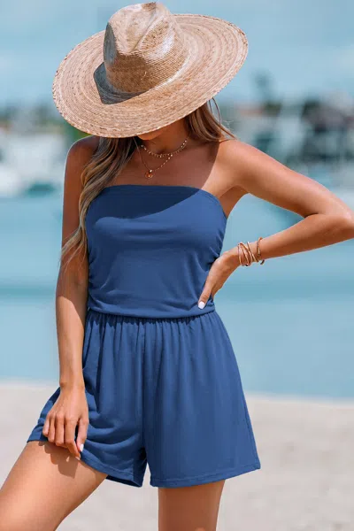 Cupshe On Purpose Blue Romper