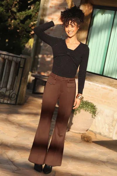 Cupshe On The Clock Orange Pants In Black