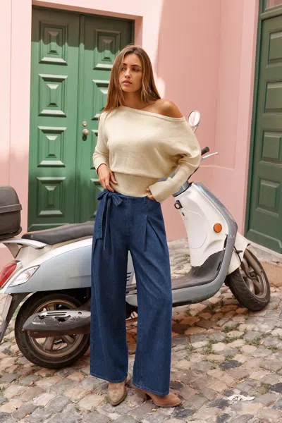 Cupshe Once In A Blue Moon Dark Wash Jeans