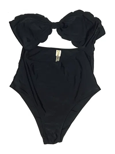 Pre-owned Cupshe One Piece Swimsuit In Black