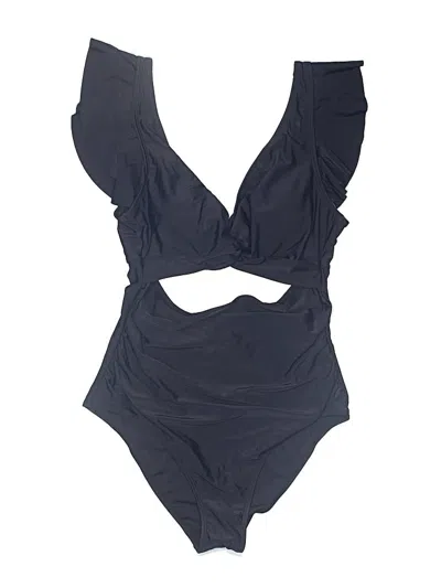 Pre-owned Cupshe One Piece Swimsuit In Black