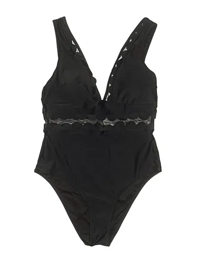 Pre-owned Cupshe One Piece Swimsuit In Black