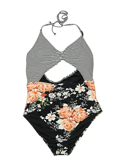 Pre-owned Cupshe One Piece Swimsuit In Black