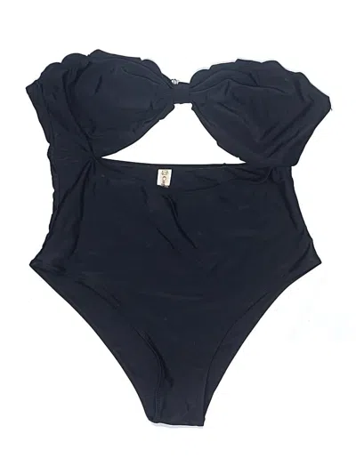 Pre-owned Cupshe One Piece Swimsuit In Black