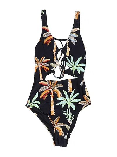 Pre-owned Cupshe One Piece Swimsuit In Black