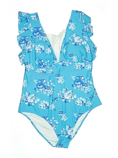 Pre-owned Cupshe One Piece Swimsuit In Blue