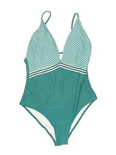 Pre-owned Cupshe One Piece Swimsuit In Blue