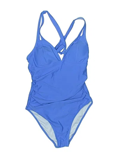 Pre-owned Cupshe One Piece Swimsuit In Blue