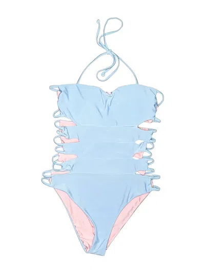 Pre-owned Cupshe One Piece Swimsuit In Blue