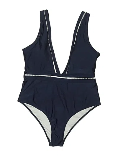 Pre-owned Cupshe One Piece Swimsuit In Blue