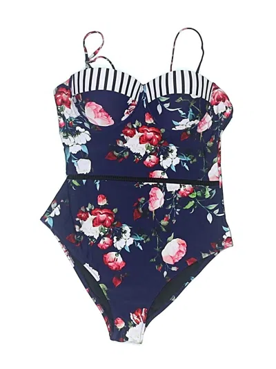 Pre-owned Cupshe One Piece Swimsuit In Blue