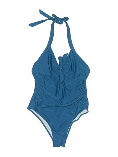 Pre-owned Cupshe One Piece Swimsuit In Blue