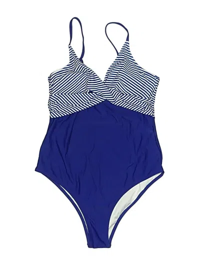 Pre-owned Cupshe One Piece Swimsuit In Blue
