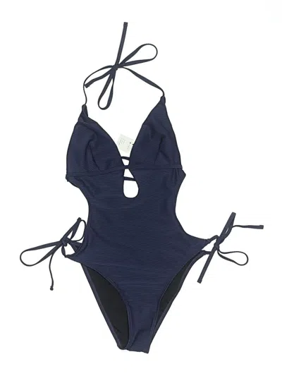 Pre-owned Cupshe One Piece Swimsuit In Blue