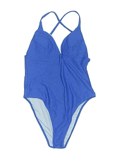 Pre-owned Cupshe One Piece Swimsuit In Blue