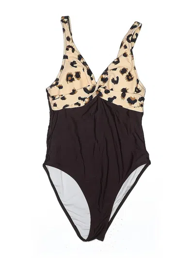 Pre-owned Cupshe One Piece Swimsuit In Brown