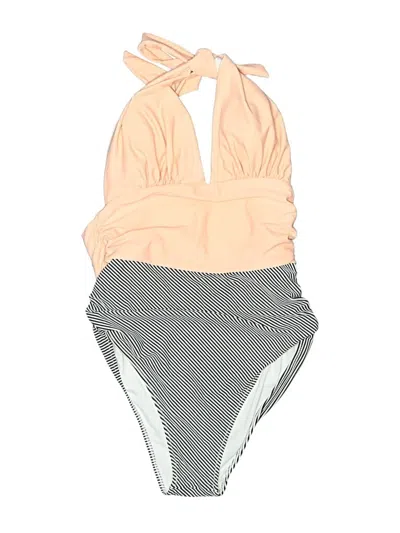 Pre-owned Cupshe One Piece Swimsuit In Gray