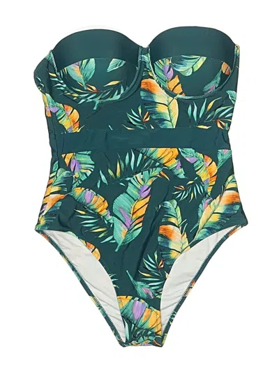 Pre-owned Cupshe One Piece Swimsuit In Green