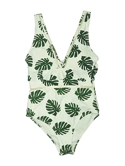 Pre-owned Cupshe One Piece Swimsuit In Green