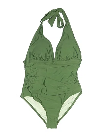 Pre-owned Cupshe One Piece Swimsuit In Green