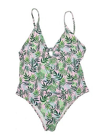 Pre-owned Cupshe One Piece Swimsuit In Green