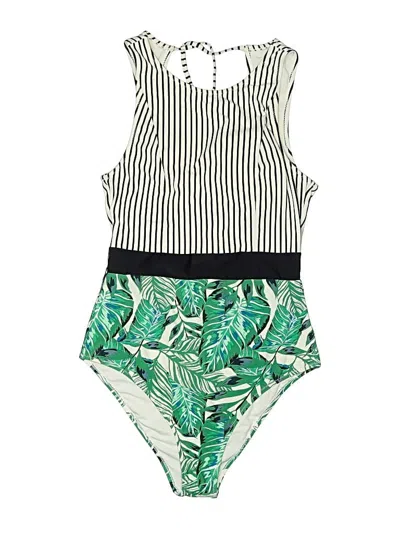 Pre-owned Cupshe One Piece Swimsuit In Green