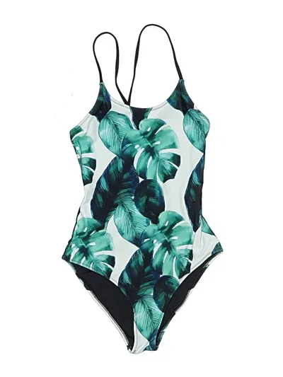 Pre-owned Cupshe One Piece Swimsuit In Green
