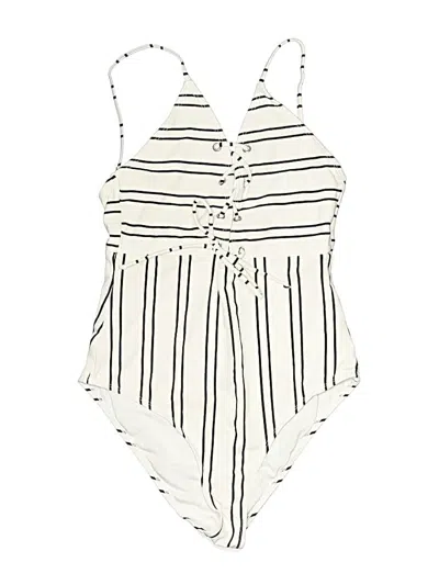 Pre-owned Cupshe One Piece Swimsuit In Ivory