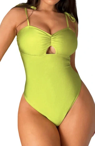 Cupshe One-piece Swimsuit In Olive