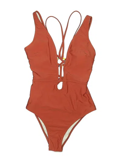 Pre-owned Cupshe One Piece Swimsuit In Orange