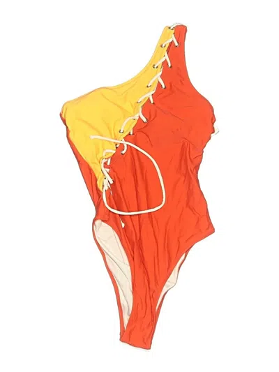 Pre-owned Cupshe One Piece Swimsuit In Orange