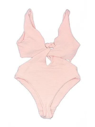 Pre-owned Cupshe One Piece Swimsuit In Pink