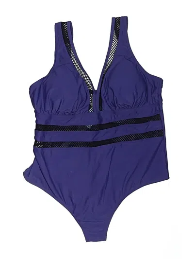 Pre-owned Cupshe One Piece Swimsuit In Blue