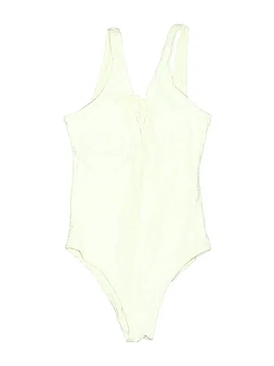 Pre-owned Cupshe One Piece Swimsuit In White